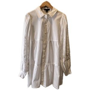 Sanctuary Cutwork Sleeve Babydoll Dress, Size Small - Like New